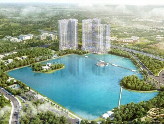Phối cảnh view hồ Vinhomes Sky Lake Phối cảnh view hồ Vinhomes Sky Lake