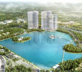 Phối cảnh view hồ Vinhomes Sky Lake